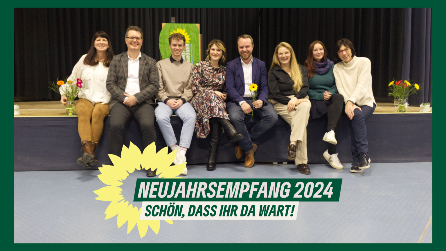 Neujahrsempfang 2024 Demokratie stärken, zusammenhalten Bündnis 90