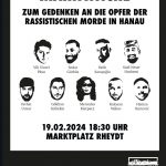 Mahnwache zum Gedenken an die Opfer der rassistischen Morde in Hanau