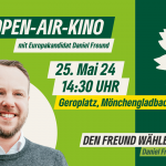 Open-Air-Kino mit Europakandidat Daniel Freund