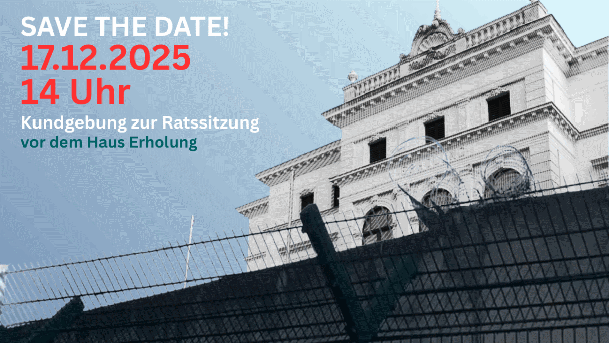 Kundgebung gegen das Abschiebegefängnis am 17.12.2025 ab 14 Uhr