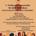 Frauen Pop-up Day – 5. Treffen des Frauenclubs