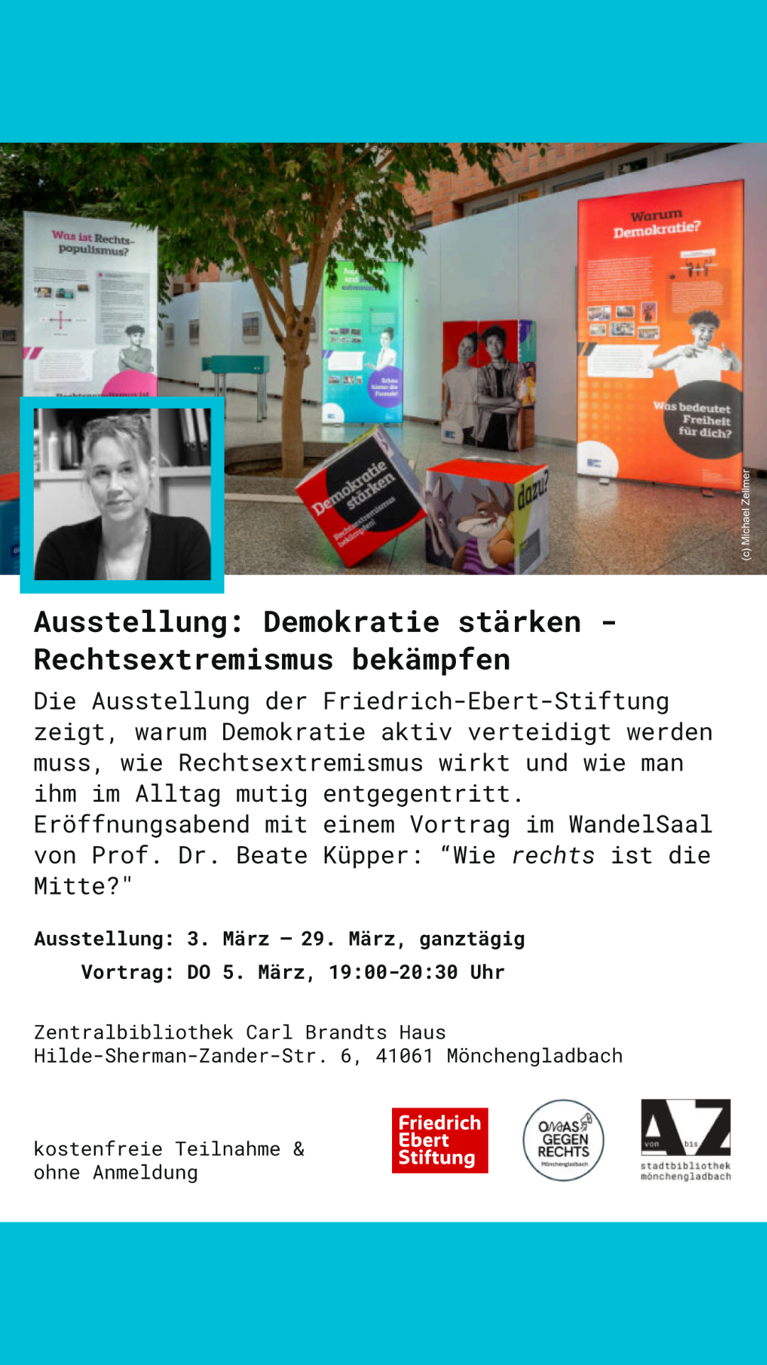Ausstellung: Demokratie stärken - Rechtsextremismus bekämpfen
