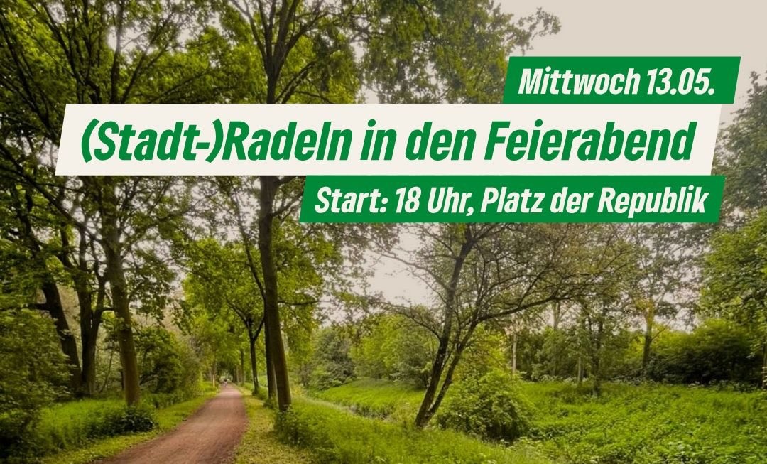 Radelt mit den Grünen in den Feierabend!