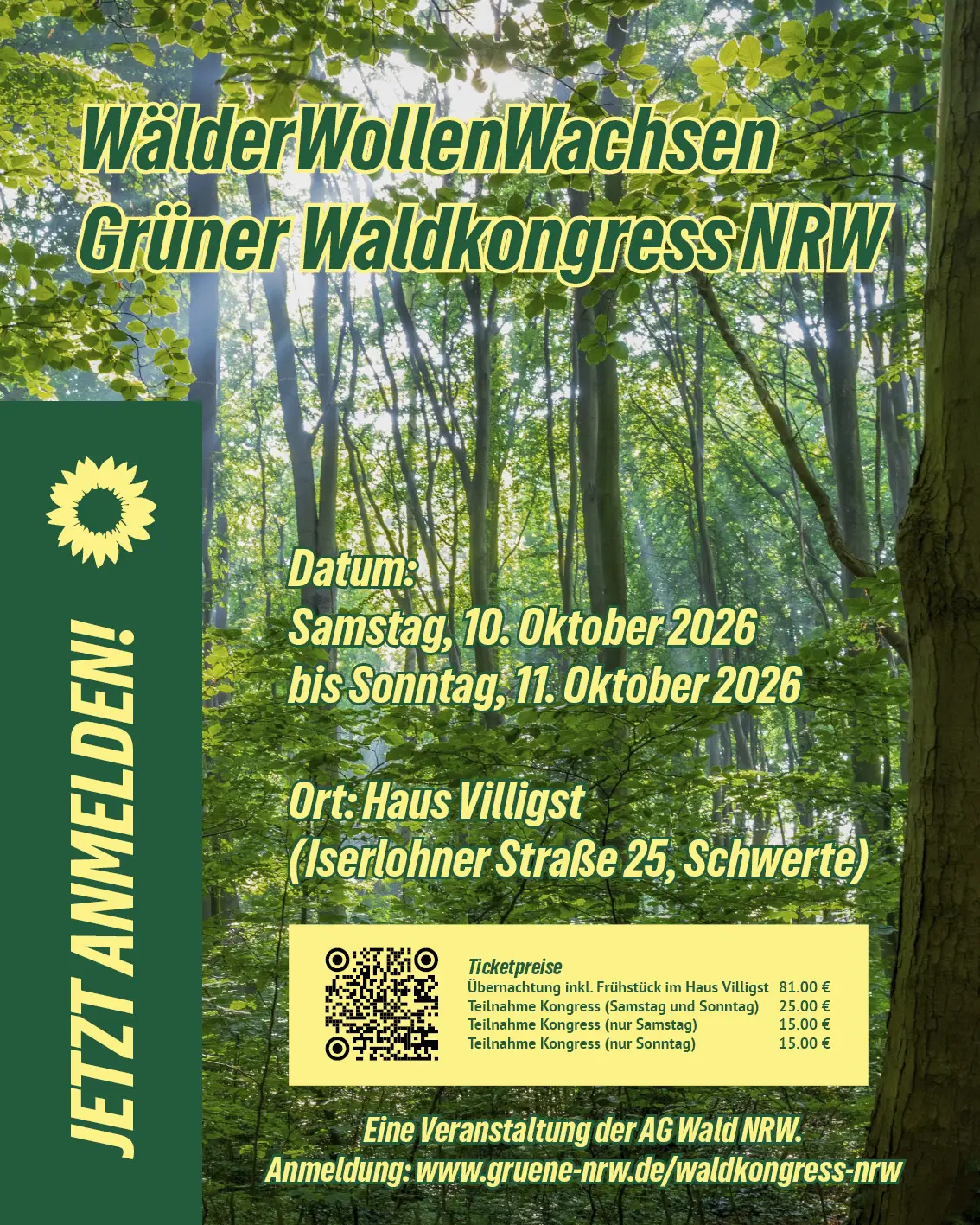 WälderWollenWachsen – Grüner Waldkongress NRW am 10./11. Oktober